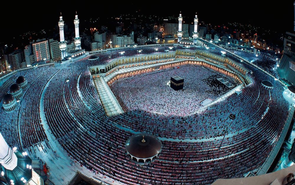 The Kaaba in Mecca, Saudi Arabia